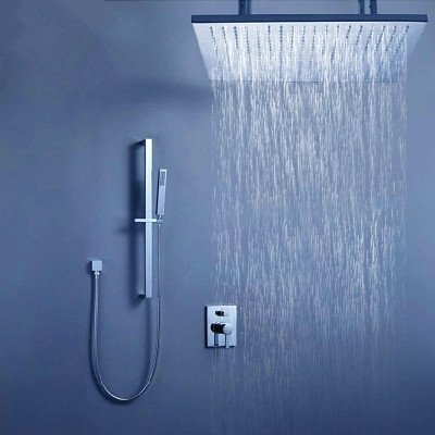  Deinze Polished Chrome Ceiling Mounted Bathroom Shower Set